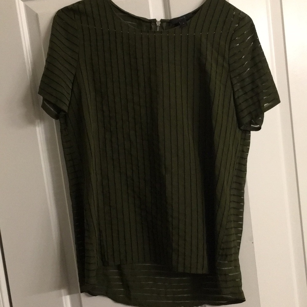JCrew Top - beautiful zipper detail in back